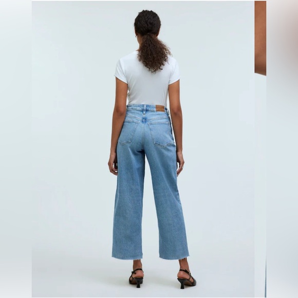 Madewell The Curvy Vintage Wide-Leg Crop Jeans - Altoona Wash Size 27 Petite - Picture 7 of 9
